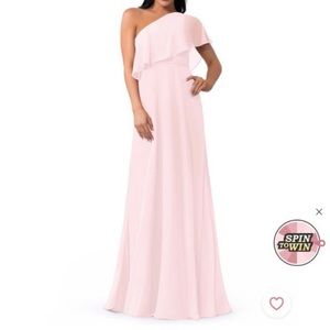 Azazie Bridesmaid Dress- Blushing Pink- Size 8